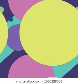 Flat material design - Creative vector trend seamless.