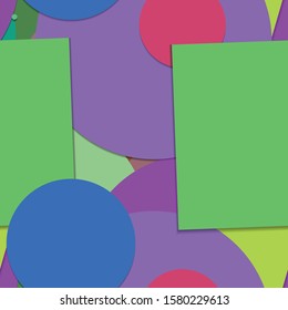 Flat material design - Creative vector trend seamless.