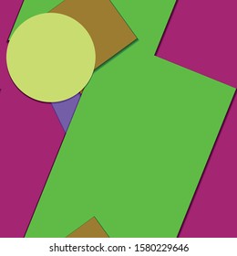 Flat material design - Creative vector trend seamless.