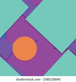 Flat material design - Creative vector trend seamless.