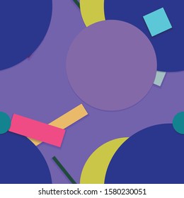 Flat material design - Creative vector trend seamless.