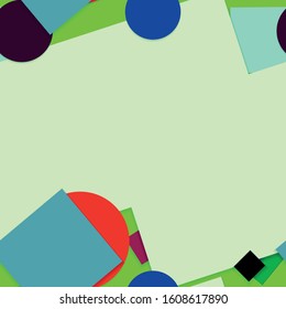 Flat material design - Creative vector trend seamless.