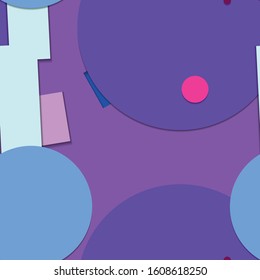 Flat material design - Creative vector trend seamless.