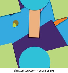 Flat material design - Creative vector trend seamless.