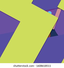 Flat material design - Creative vector trend seamless.