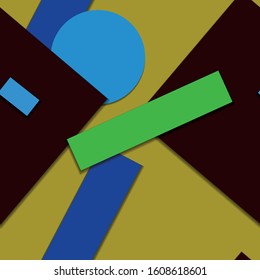 Flat material design - Creative vector trend seamless.
