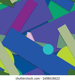 Flat material design - Creative vector trend seamless.