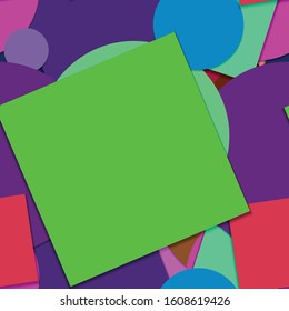 Flat material design - Creative vector trend seamless.