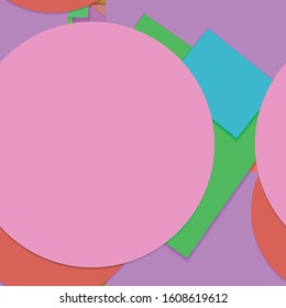 Flat material design - Creative vector trend seamless.