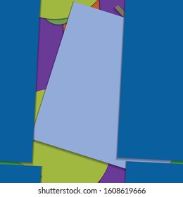 Flat material design - Creative vector trend seamless.