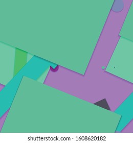 Flat material design - Creative vector trend seamless.