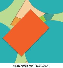 Flat material design - Creative vector trend seamless.