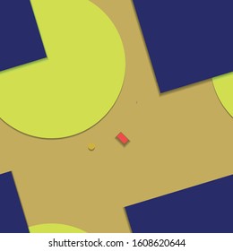 Flat material design - Creative vector trend seamless.