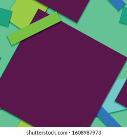 Flat material design - Creative vector trend seamless.