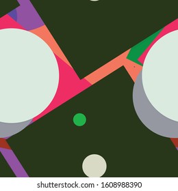 Flat material design - Creative vector trend seamless.
