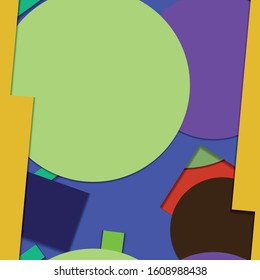 Flat material design - Creative vector trend seamless.