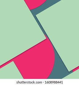 Flat material design - Creative vector trend seamless.