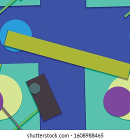 Flat material design - Creative vector trend seamless.