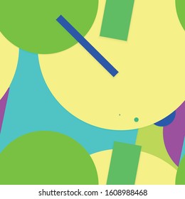 Flat material design - Creative vector trend seamless.