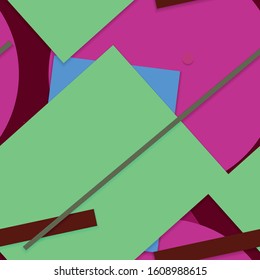 Flat material design - Creative vector trend seamless.