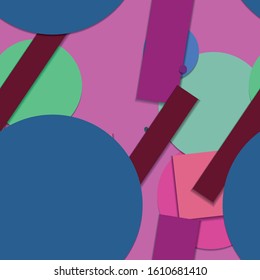 Flat material design - Creative vector trend seamless.