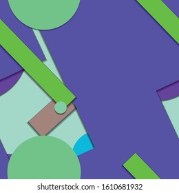 Flat material design - Creative vector trend seamless.