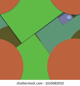 Flat material design - Creative vector trend seamless.