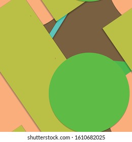 Flat material design - Creative vector trend seamless.