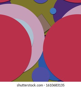 Flat material design - Creative vector trend seamless.