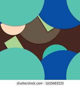 Flat material design - Creative vector trend seamless.