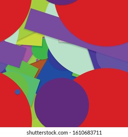 Flat material design - Creative vector trend seamless.