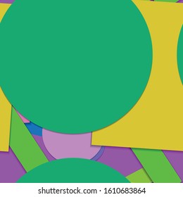 Flat material design - Creative vector trend seamless.