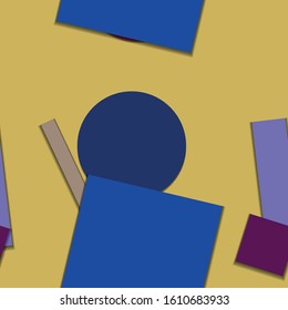 Flat material design - Creative vector trend seamless.