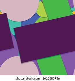 Flat material design - Creative vector trend seamless.