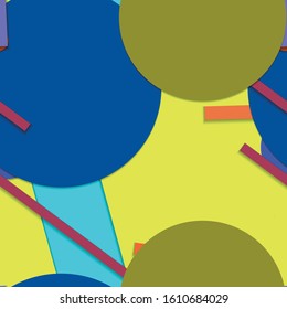 Flat material design - Creative vector trend seamless.