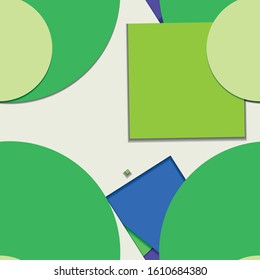 Flat material design - Creative vector trend seamless.