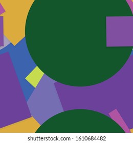 Flat material design - Creative vector trend seamless.