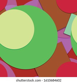 Flat material design - Creative vector trend seamless.