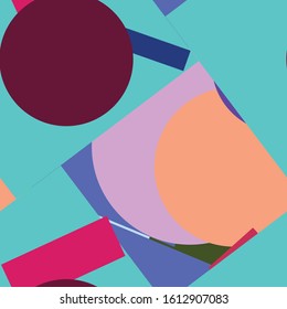 Flat material design - Creative vector trend seamless.