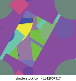 Flat material design - Creative vector trend seamless.