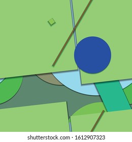 Flat material design - Creative vector trend seamless.