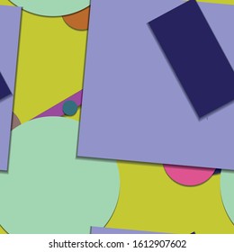 Flat material design - Creative vector trend seamless.