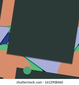 Flat material design - Creative vector trend seamless.