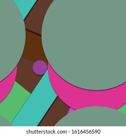 Flat material design - Creative vector trend seamless.