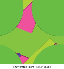 Flat material design - Creative vector trend seamless.