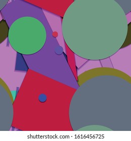 Flat material design - Creative vector trend seamless.