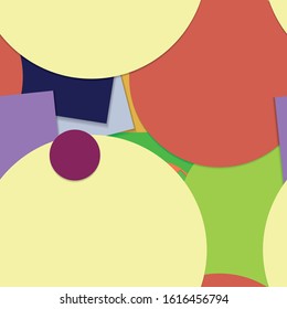 Flat material design - Creative vector trend seamless.