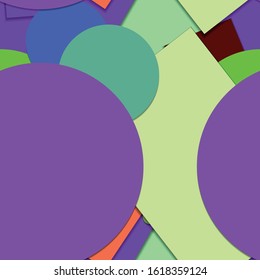 Flat material design - Creative vector trend seamless.