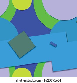 Flat material design - Creative vector trend seamless.