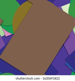 Flat material design - Creative vector trend seamless.